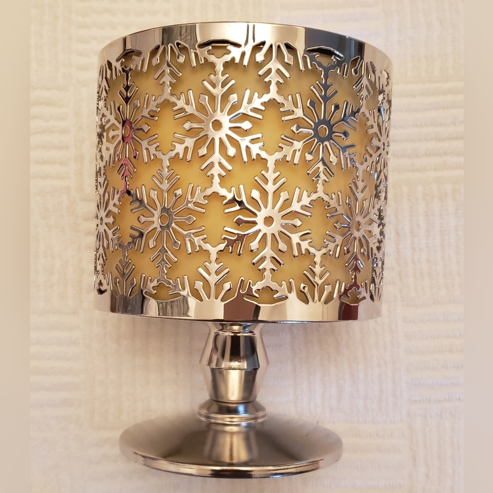 Bath and Works Candle Holder White Candle Barn